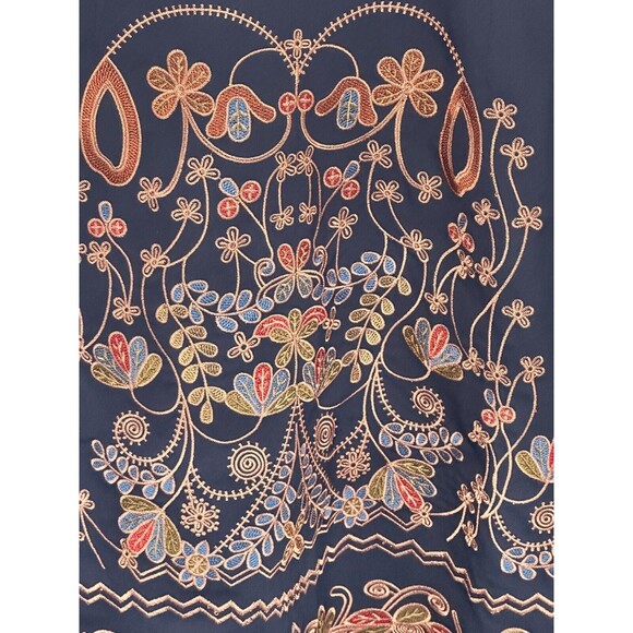 Foxiedox sz Large Navy Blue Short Sleeved Hadiya Mini Dress NEW women’s - Picture 3 of 10